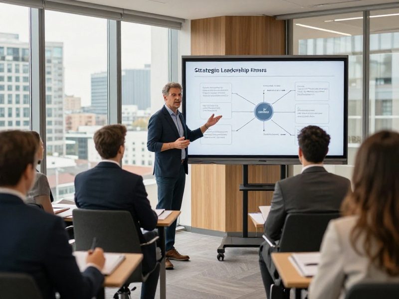 SaaS product dashboard in a bright workspace